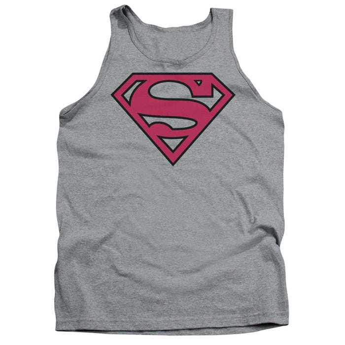 Superman Red And Black Shield Tank Top