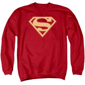 Superman Red And Gold Shield Sweatshirt