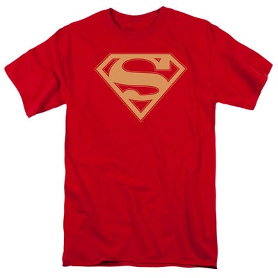 Superman Red And Gold Shield T-Shirt