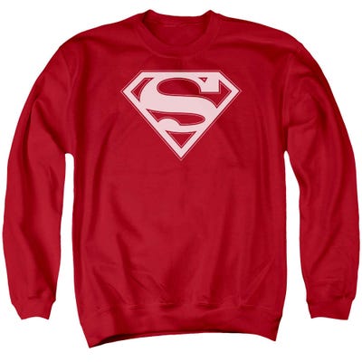 Superman Red And White Shield Sweatshirt