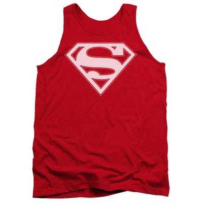 Superman Red And White Shield Tank Top