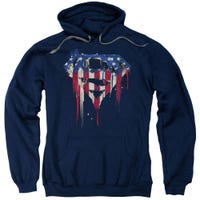 Superman Retro Bleeding Shield Hoodie