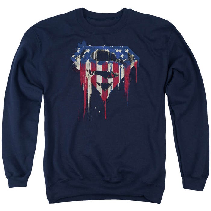 Superman Retro Bleeding Shield Sweatshirt