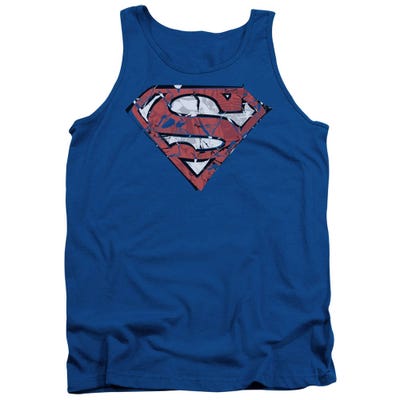 Superman Ripped And Shredded Tank Top