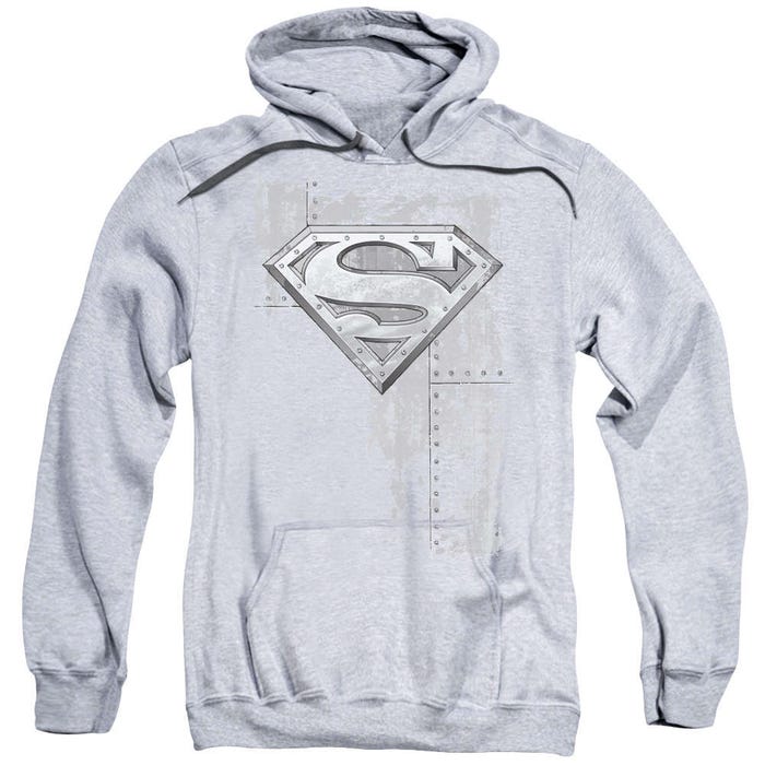 Superman Riveted Metal Hoodie