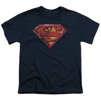 Superman Rusted Shield Kids T-Shirt