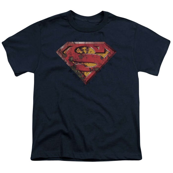 Superman Rusted Shield Kids T-Shirt