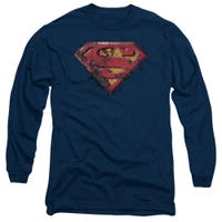 Superman Rusted Shield Long Sleeve Shirt