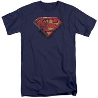 Superman Rusted Shield Tall T-Shirt