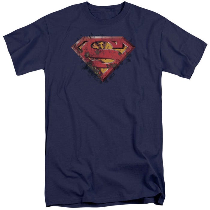 Superman Rusted Shield Tall T-Shirt