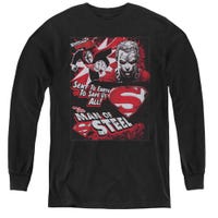 Superman Save Us All  Kids Long Sleeve Shirt