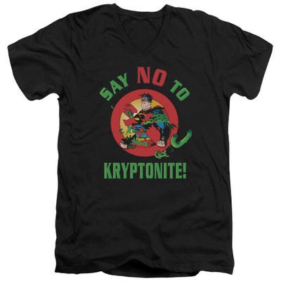 Superman Say No To Kryptonite V-Neck T-Shirt
