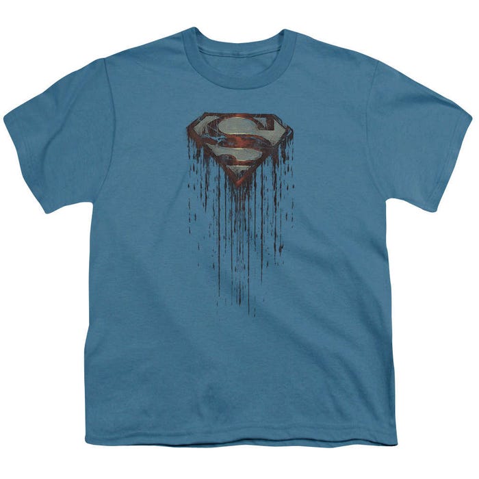 Superman Shield Drip Kids T-Shirt
