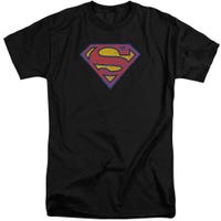 Superman Sm Neon Distress Logo Tall T-Shirt