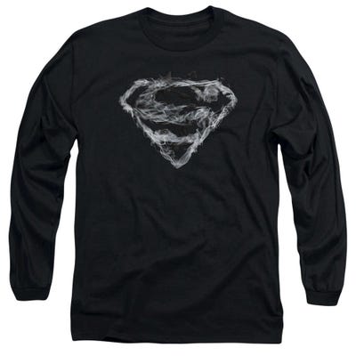 Superman Smoking Shield Long Sleeve Shirt