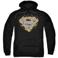 Superman Steel Fire Shield Hoodie