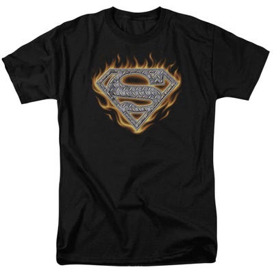 Superman Steel Fire Shield T-Shirt