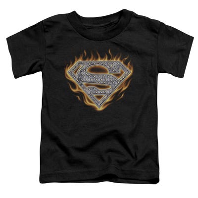 Superman Steel Fire Shield Toddler T-Shirt