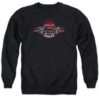 Superman Steel Flames Shield Sweatshirt