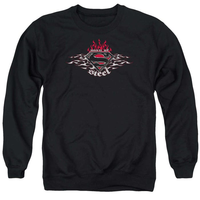 Superman Steel Flames Shield Sweatshirt
