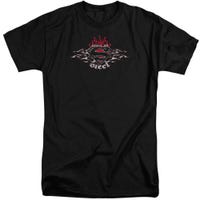 Superman Steel Flames Shield Tall T-Shirt