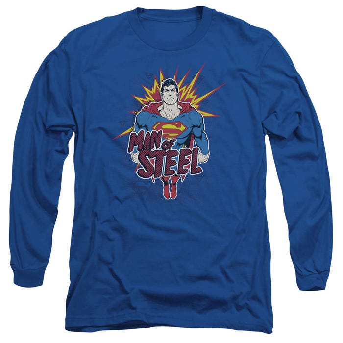 Superman Steel Pop Long Sleeve Shirt