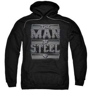 Superman Steel Text Hoodie