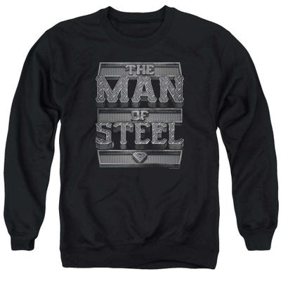 Superman Steel Text Sweatshirt