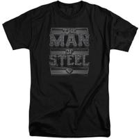 Superman Steel Text Tall T-Shirt
