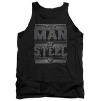 Superman Steel Text Tank Top