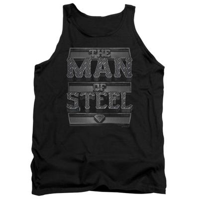 Superman Steel Text Tank Top