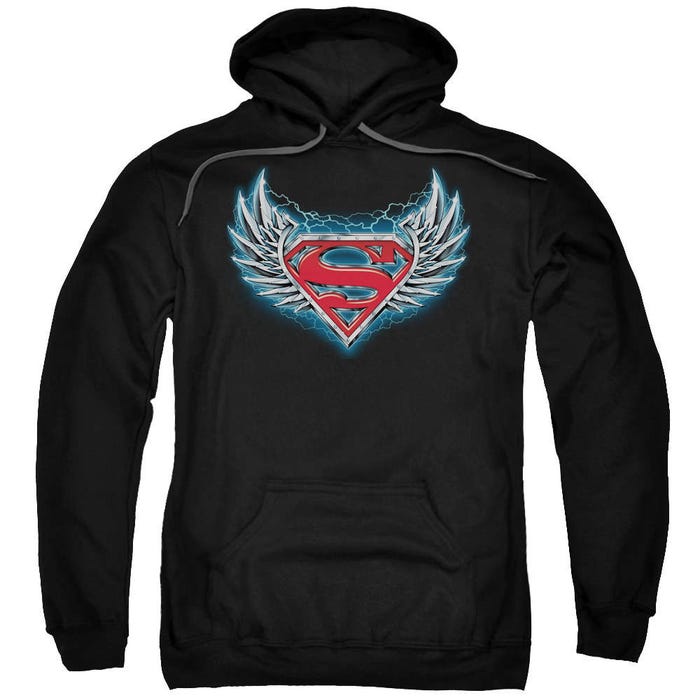 Superman Steel Wings Logo Hoodie
