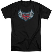 Superman Steel Wings Logo Tall T-Shirt