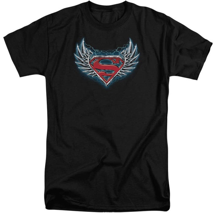 Superman Steel Wings Logo Tall T-Shirt