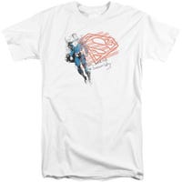 Superman Super American Flag Tall T-Shirt