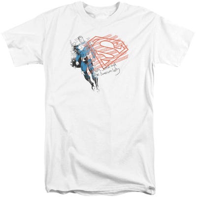Superman Super American Flag Tall T-Shirt