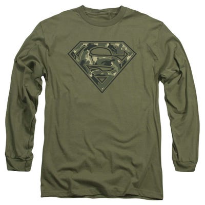 Superman Super Camo Long Sleeve Shirt