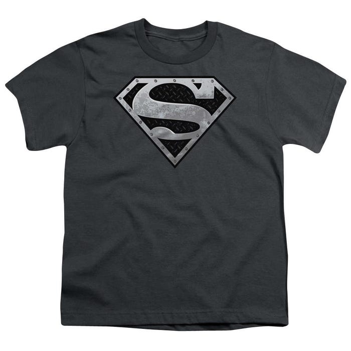Superman Super Metallic Shield Kids T-Shirt