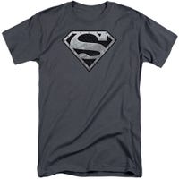 Superman Super Metallic Shield Tall T-Shirt
