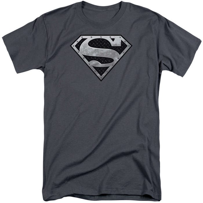 Superman Super Metallic Shield Tall T-Shirt
