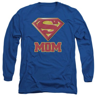 Superman Super Mom Long Sleeve Shirt
