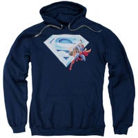 Superman Superman And Crystal Logo Hoodie