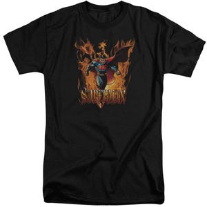 Superman Through The Fire Tall T-Shirt