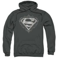 Superman Tribal Steel Logo Hoodie