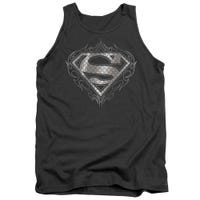 Superman Tribal Steel Logo Tank Top