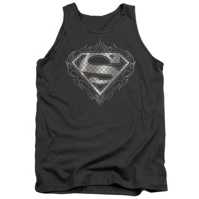 Superman Tribal Steel Logo Tank Top