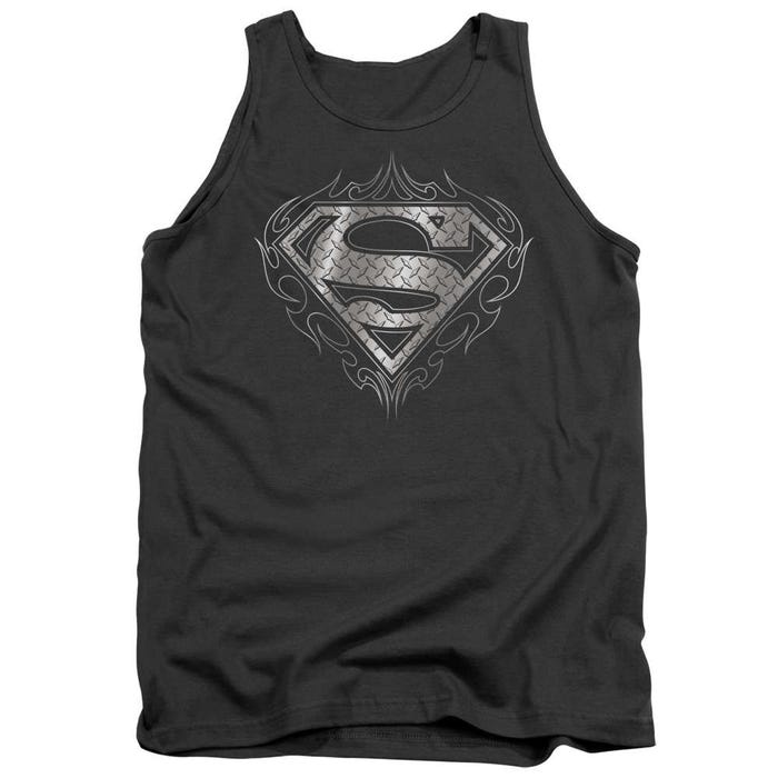 Superman Tribal Steel Logo Tank Top