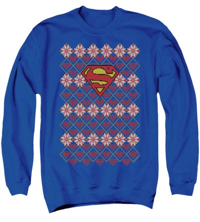 Superman Ugly Christmas Sweater Sweatshirt