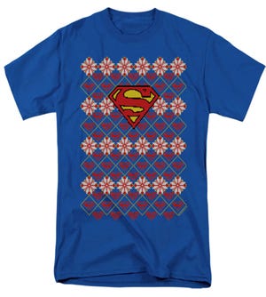 Superman Ugly Christmas Sweater T-Shirt