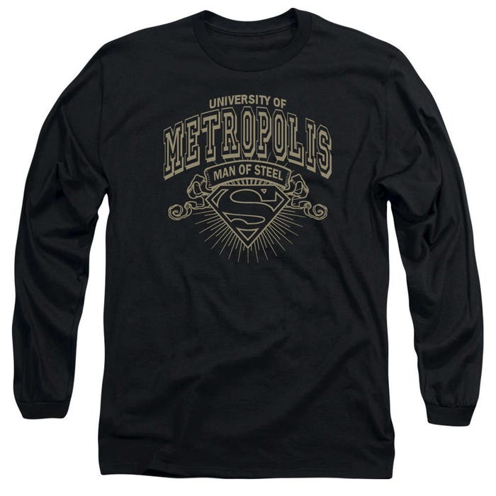 Superman University Of Metropolis Long Sleeve Shirt
